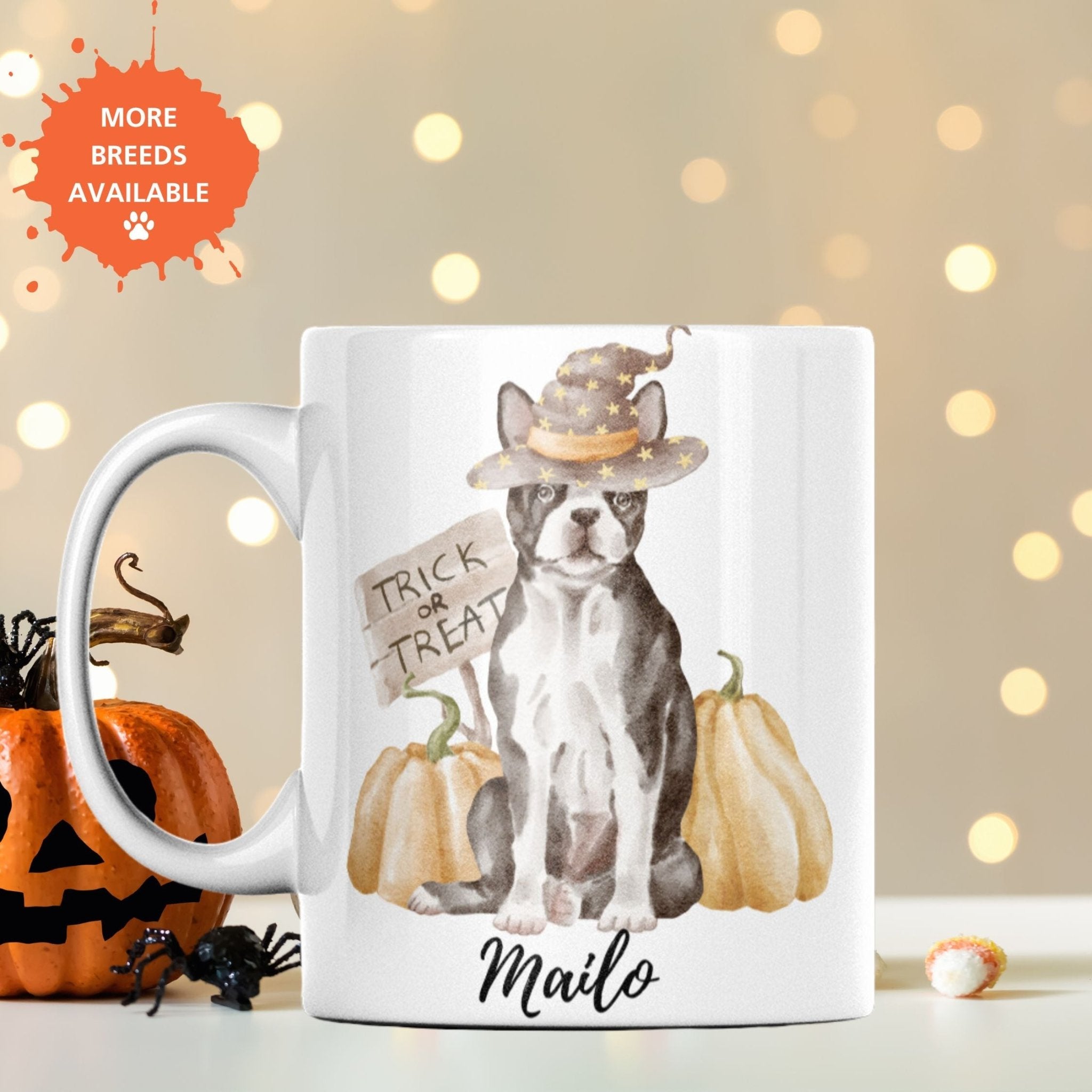 Spooktacular Pup Personalised Mug - Sweetie