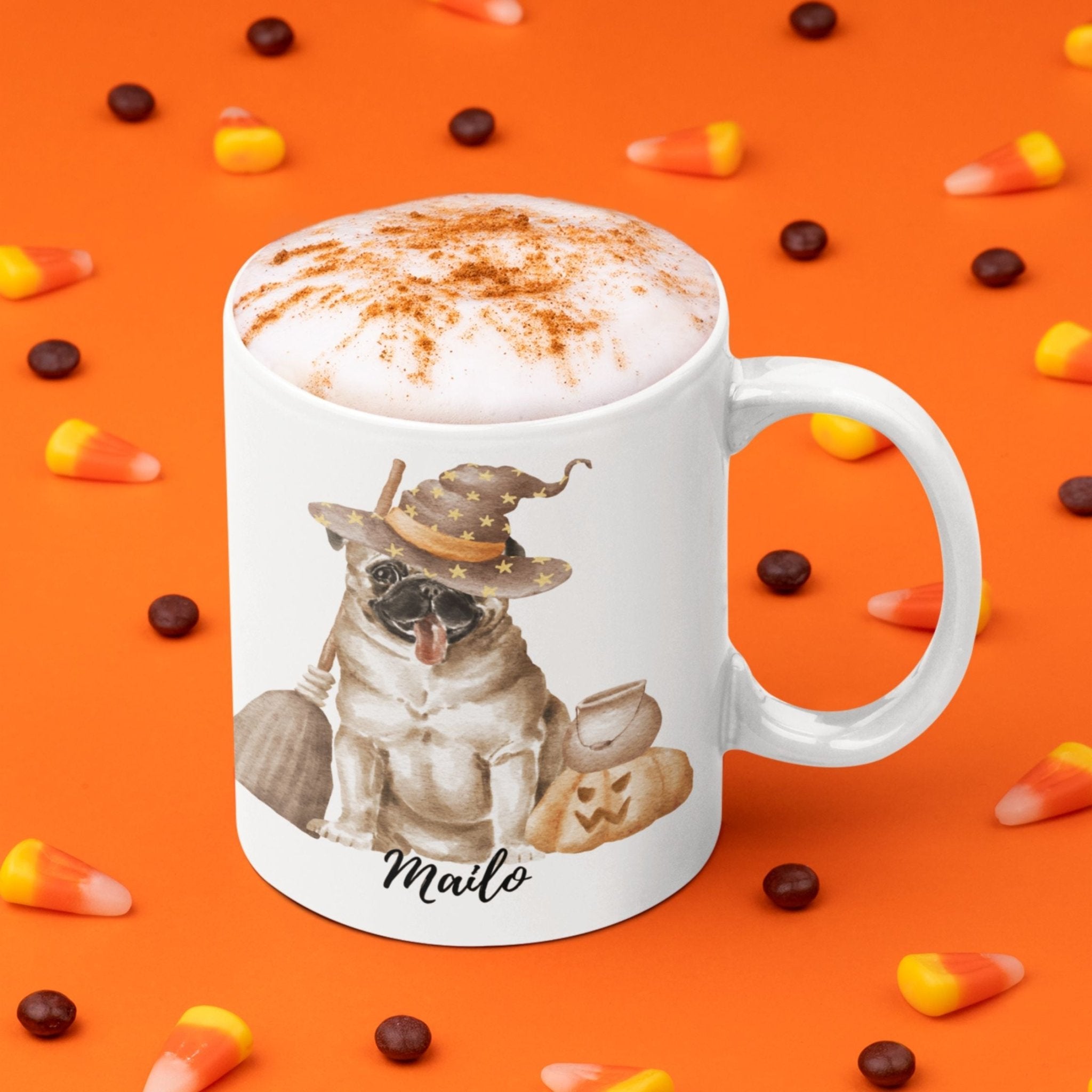 Spooktacular Pup Personalised Mug - Sweetie